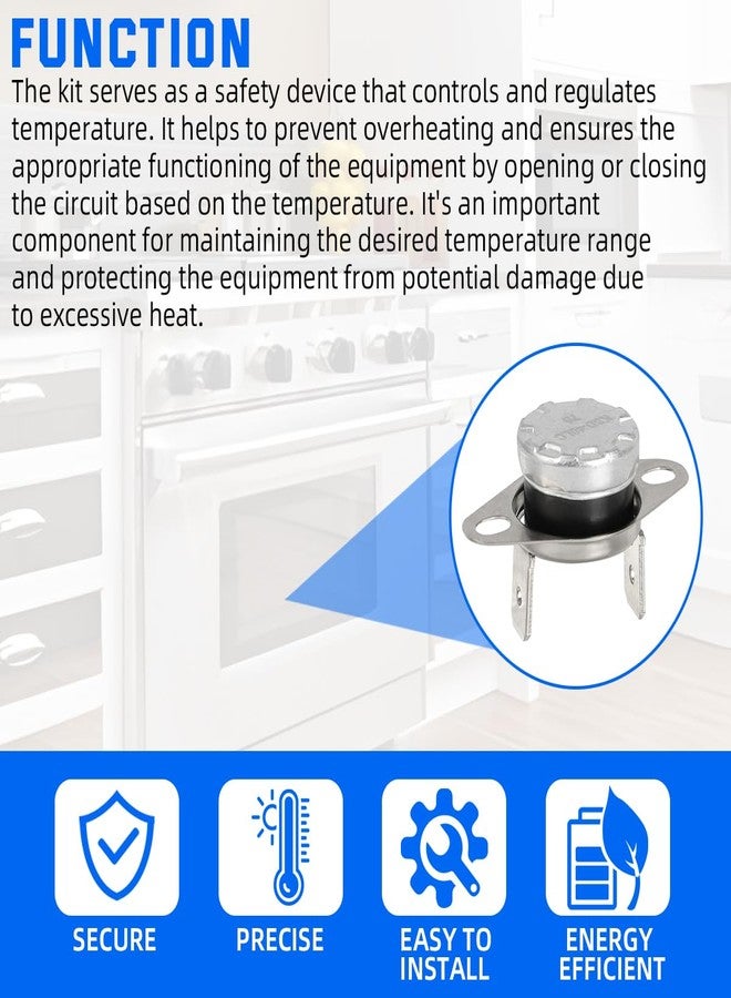 MOTOQUEEN for GE Microwave Oven KSD-40LC 70 Thermostat Thermal Fuse Switch - Normally Closed - Image 5